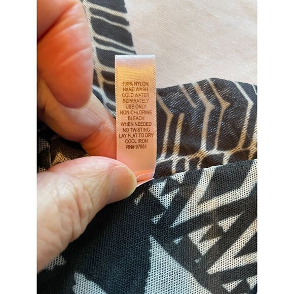 Sweet Pea By Stacy Frati XL  Black & White Geometric Print Sleeveless Layered To - Picture 7 of 9